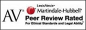 Martindale-Hubbell AV Preeminent Peer Review Rated